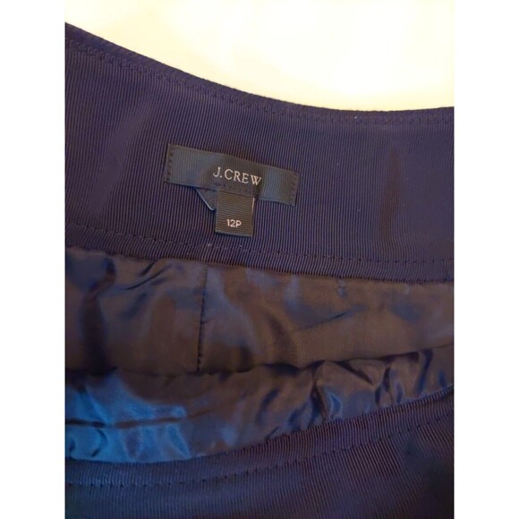 J Crew Black Hipster Mini Skirt Wool Lined 12P A Line Flirty Business - Picture 4 of 8